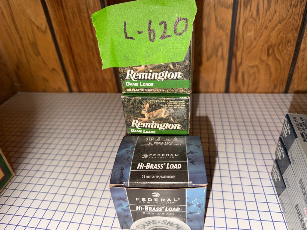 2.5 boxes 410 ammo, and 1- 3" box