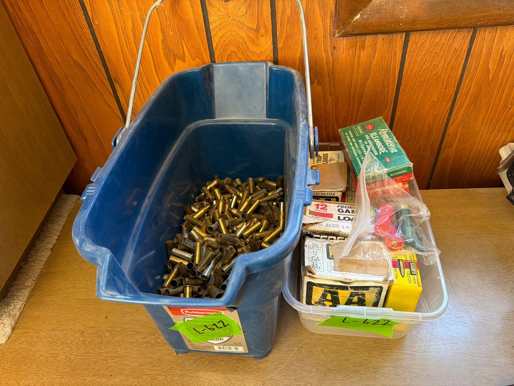 assorted ammo and 308 brass