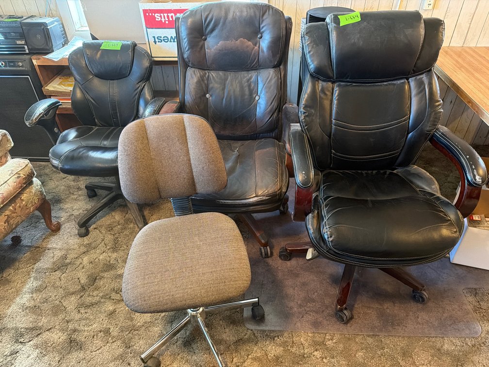 4 office chairs