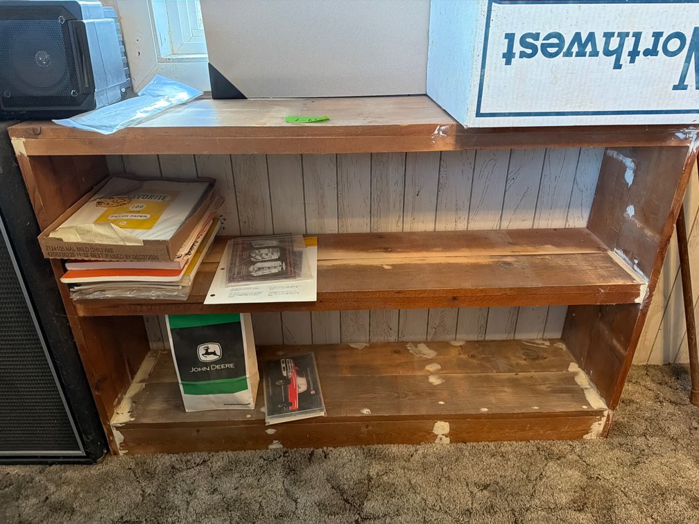 wood shelving