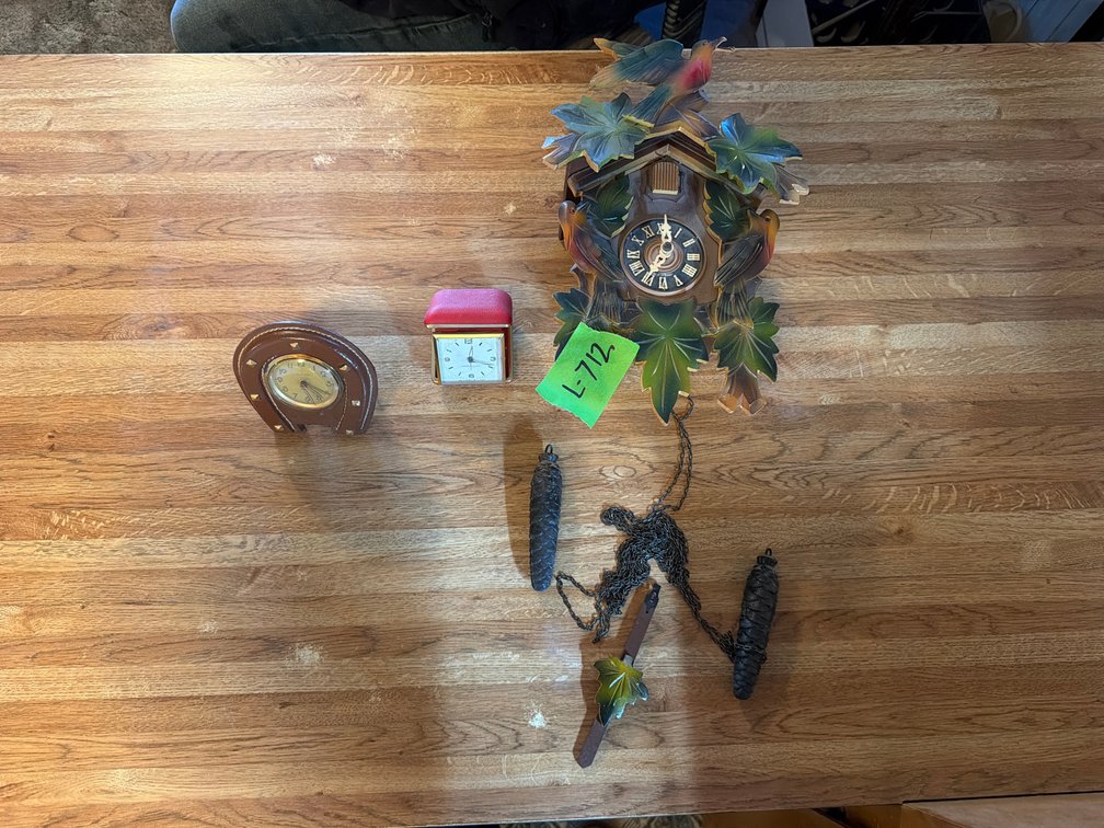 Cuckoo clock, alarm clocks