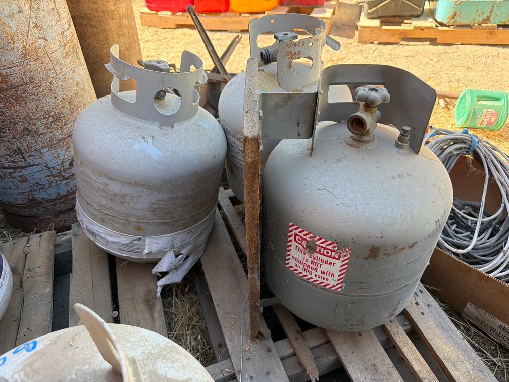3- 5 gal. propane tanks