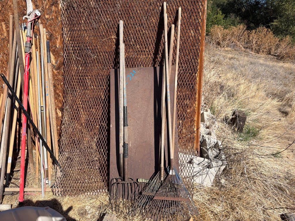 pitchforks, rakes