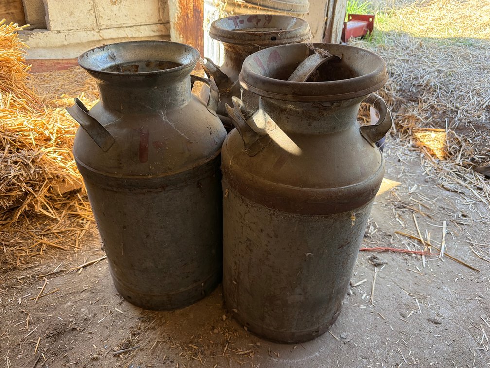 3- milk cans