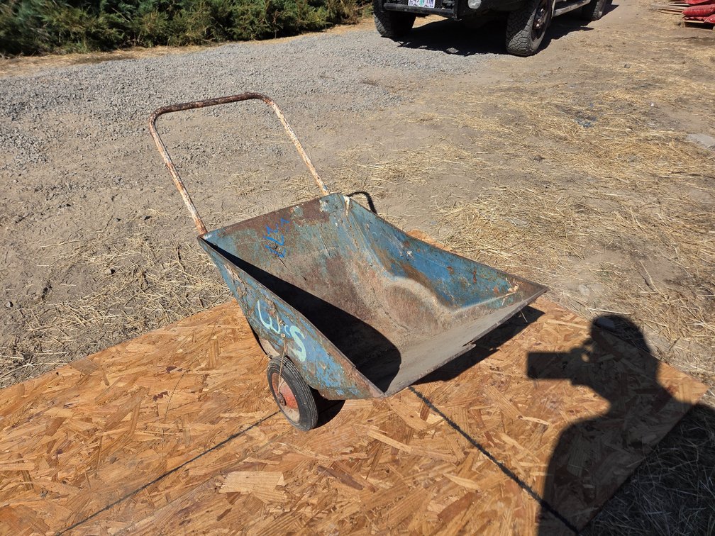 antique lawn cart