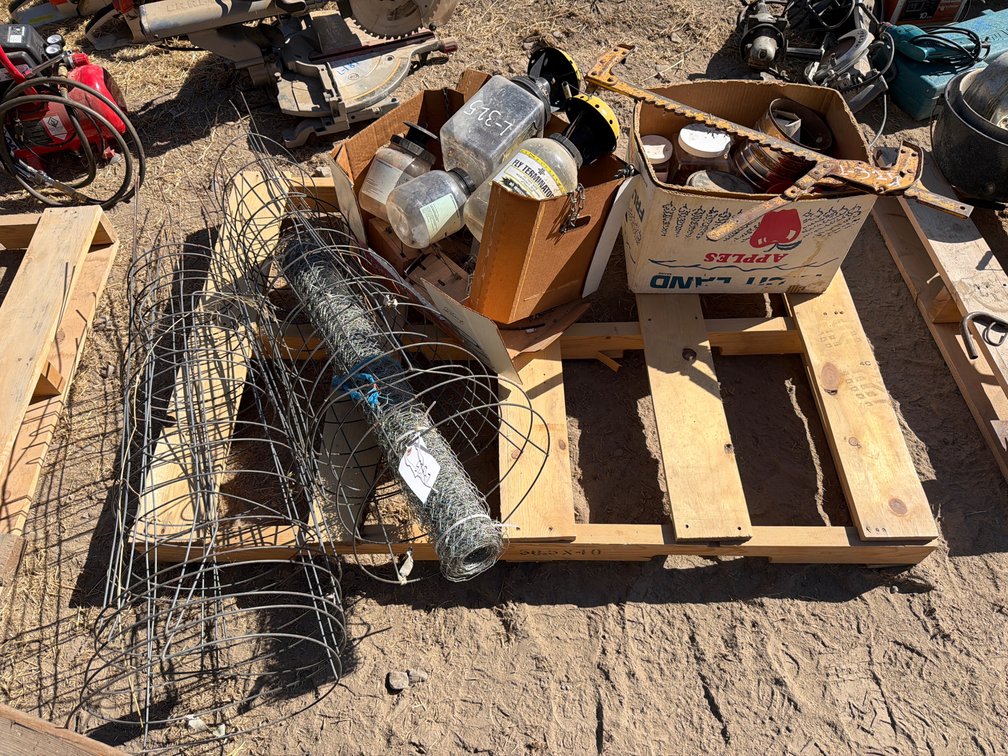 golden rod stretchers, wire, fly traps, gopher traps