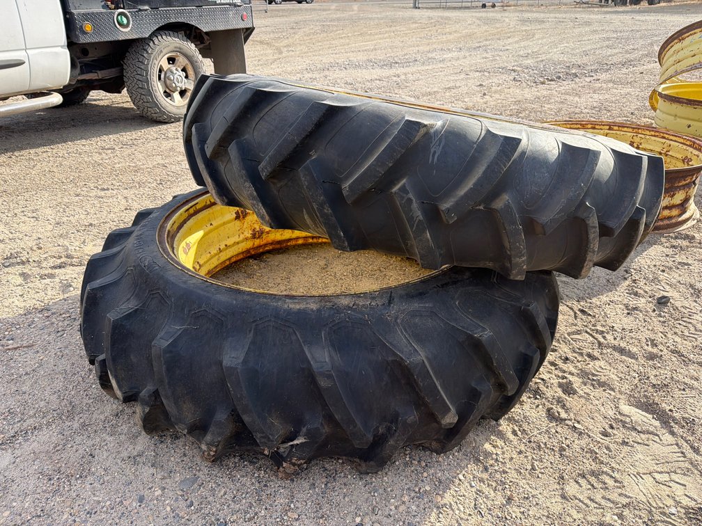 13.6x38 JD rims w tires