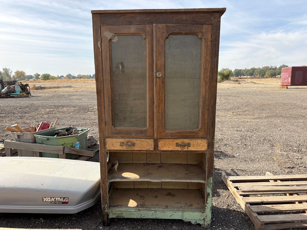 antique pie cupboard