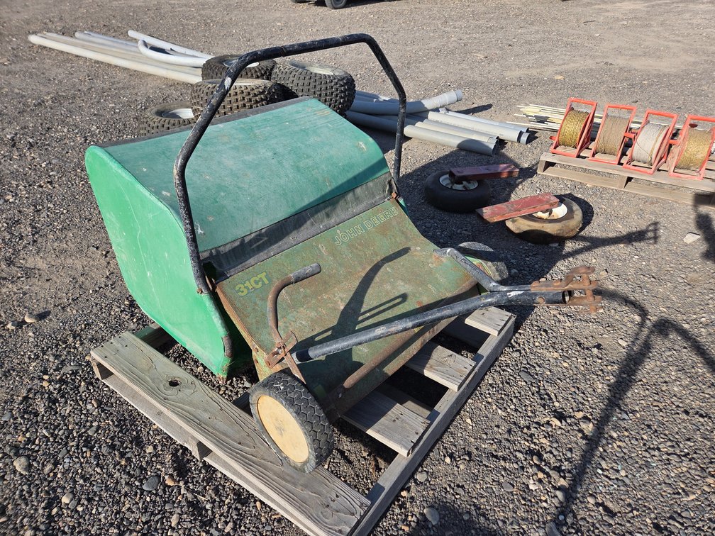 John Deere lawn sweeper