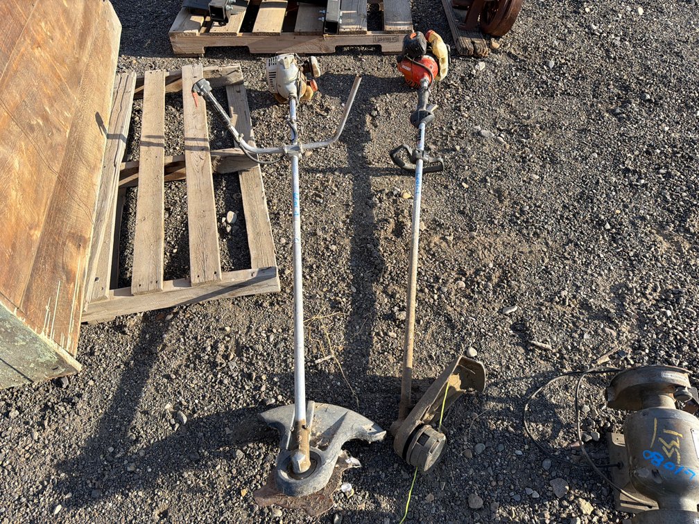 2- gas powered weed whackers