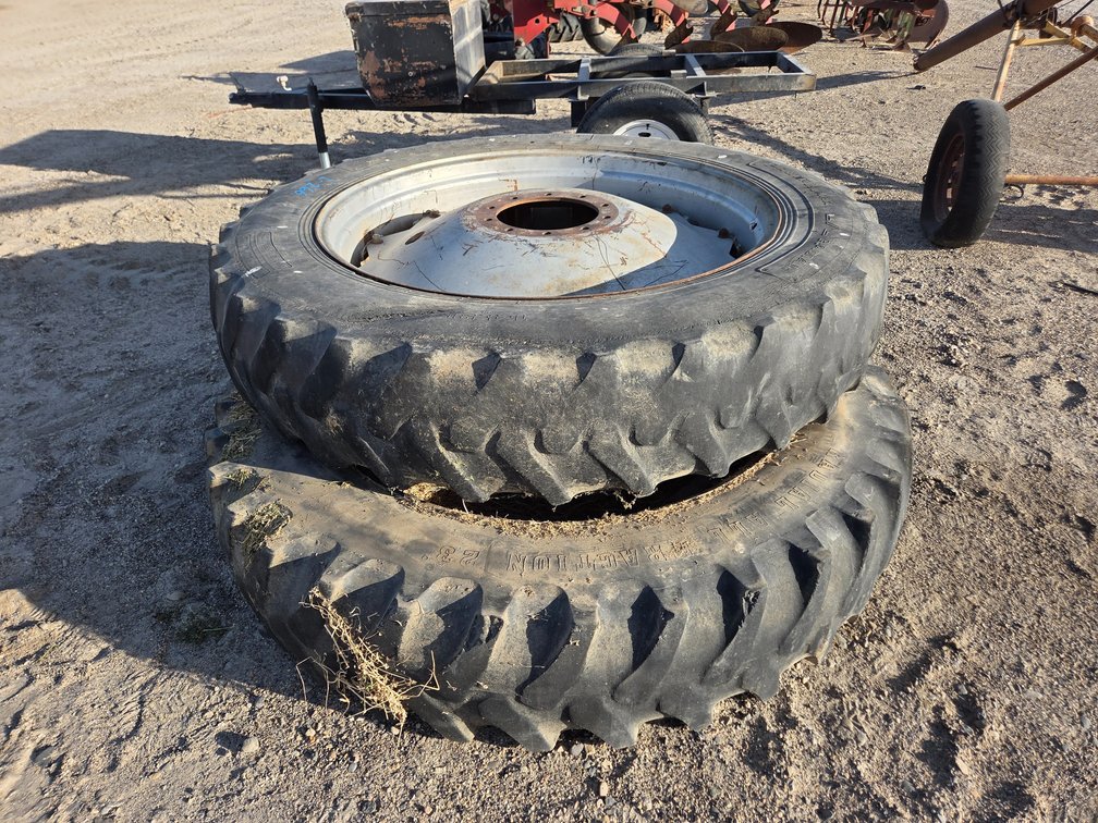 2- 14.9x46 wheels and tires
