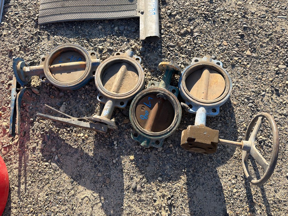 4 8" butterfly valves