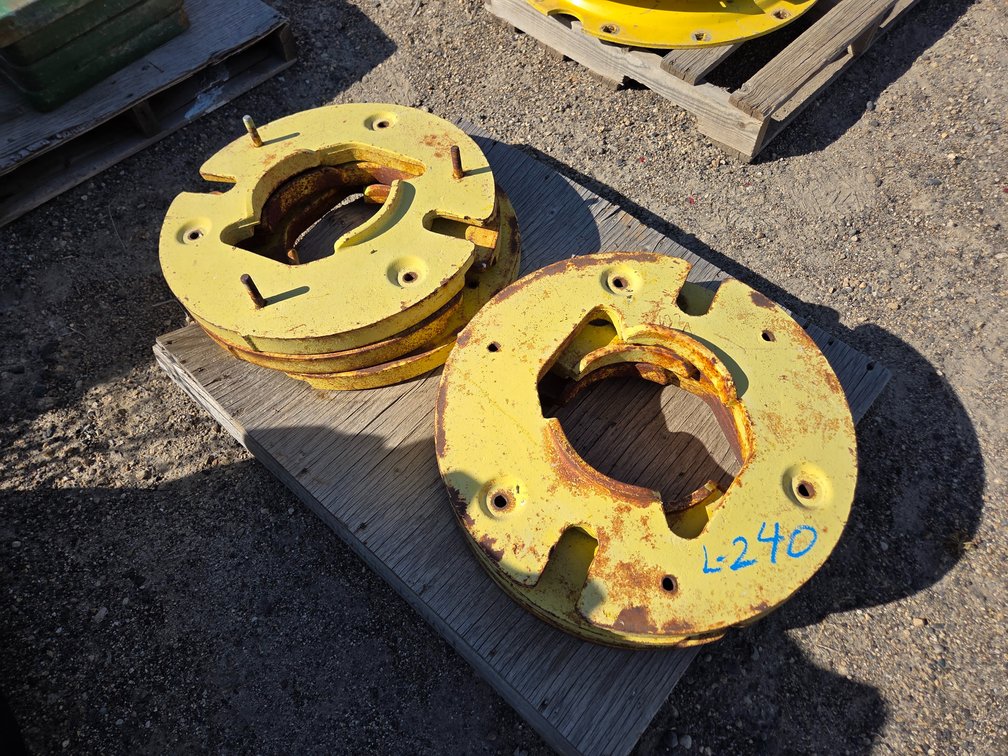 6- John Deere wheel weights