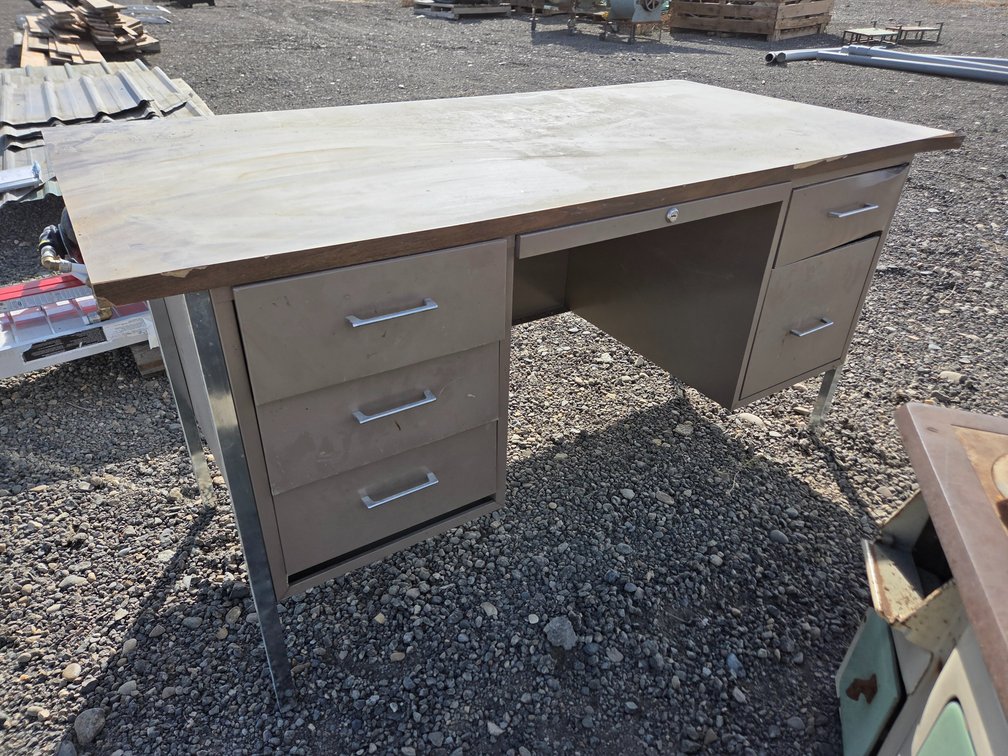 Metal shop desk