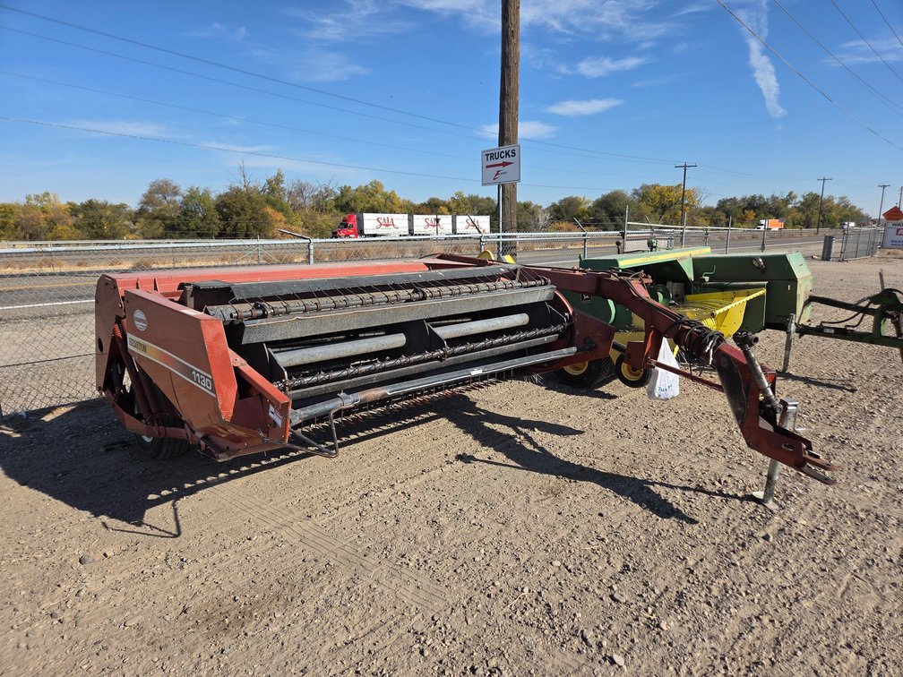 Hesston 1130 9' pull type pto swather