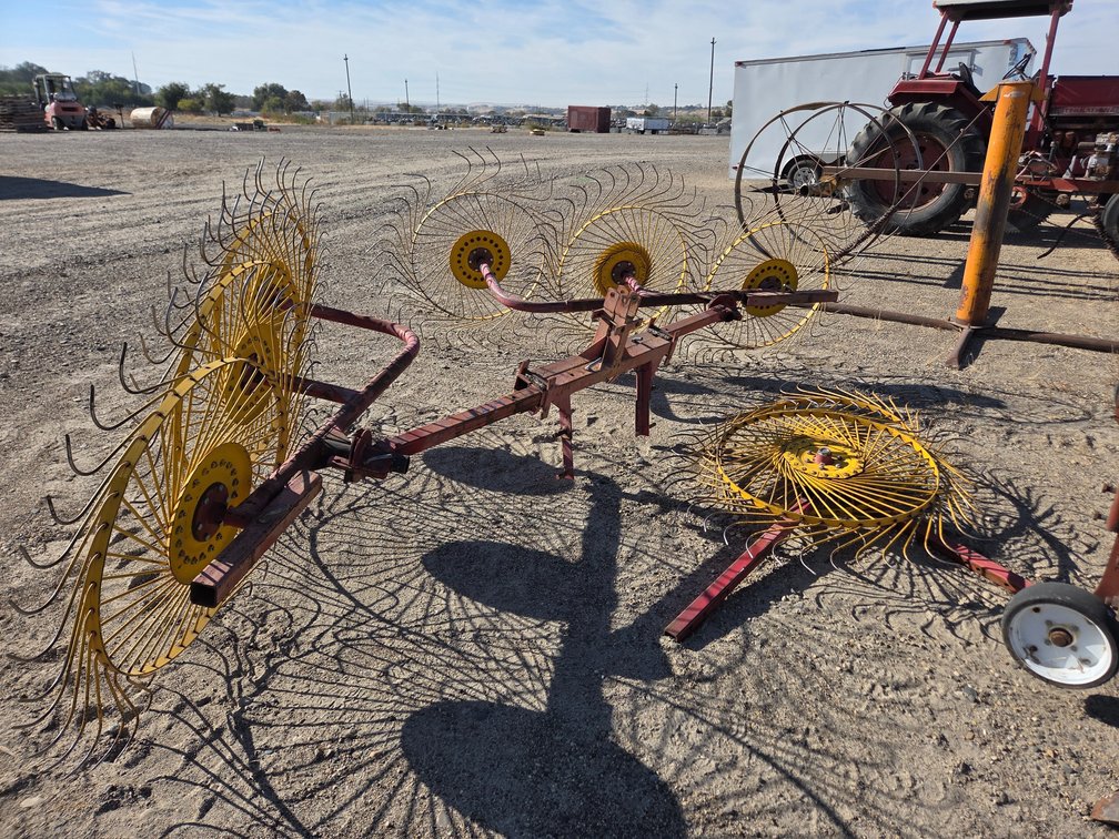 Sytrex 8 wheel 3pt. V rake