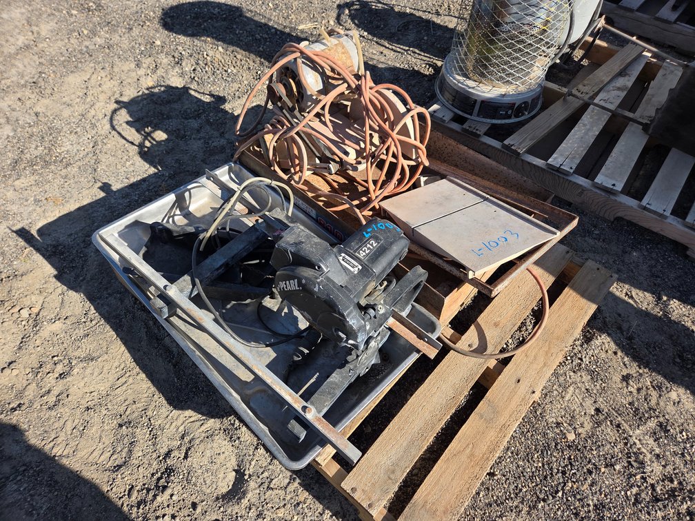Pearl tile saw w/filter, Felker tile saw