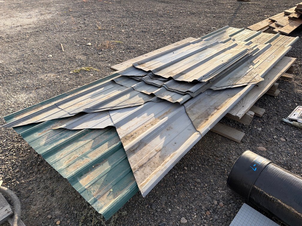 assorted metal roofing