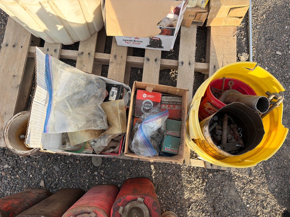 new bearings, bolts, parts