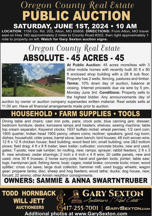 Image for Swartztruber Real Estate Auction