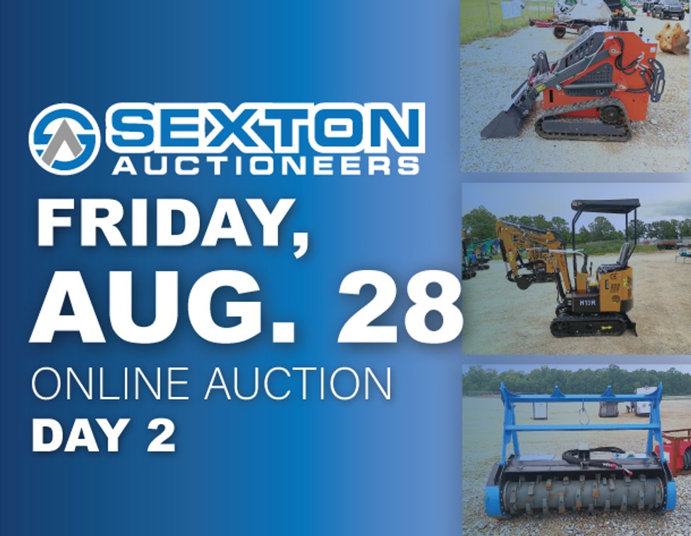 Image for Day Two - August 28th | Sexton Auctioneers August 2026 Online Equipment Auction