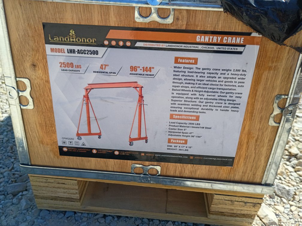 Landhonor 2500 lbs Gantry Crane