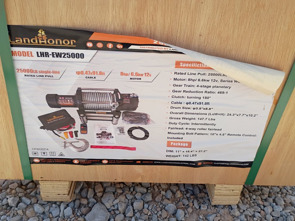 Landhonor 25000 lbs Electric Winch