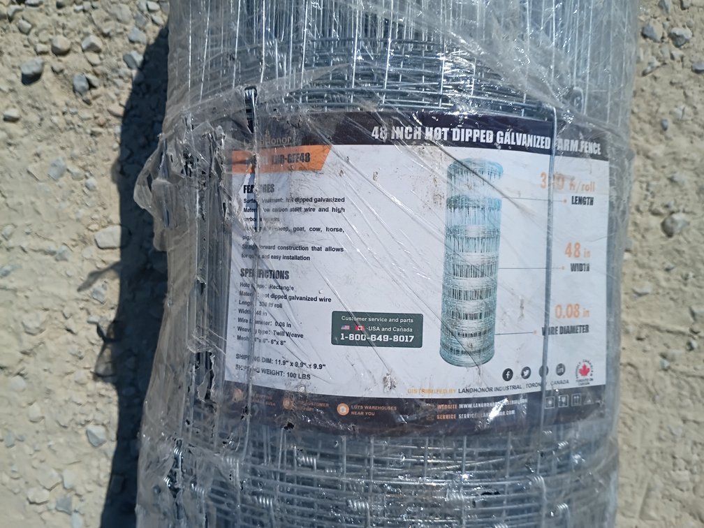 Landhonor Galvanized Farm Fence Roll