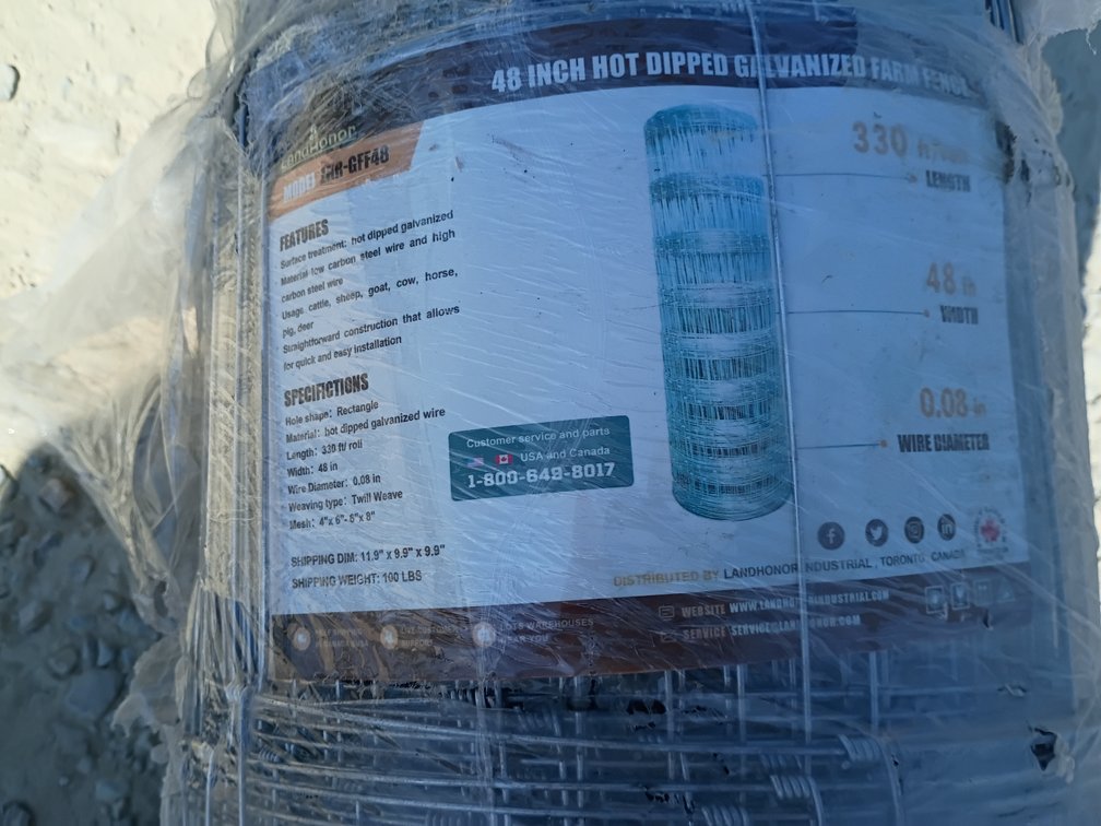 Landhonor Galvanized Farm Fence Roll