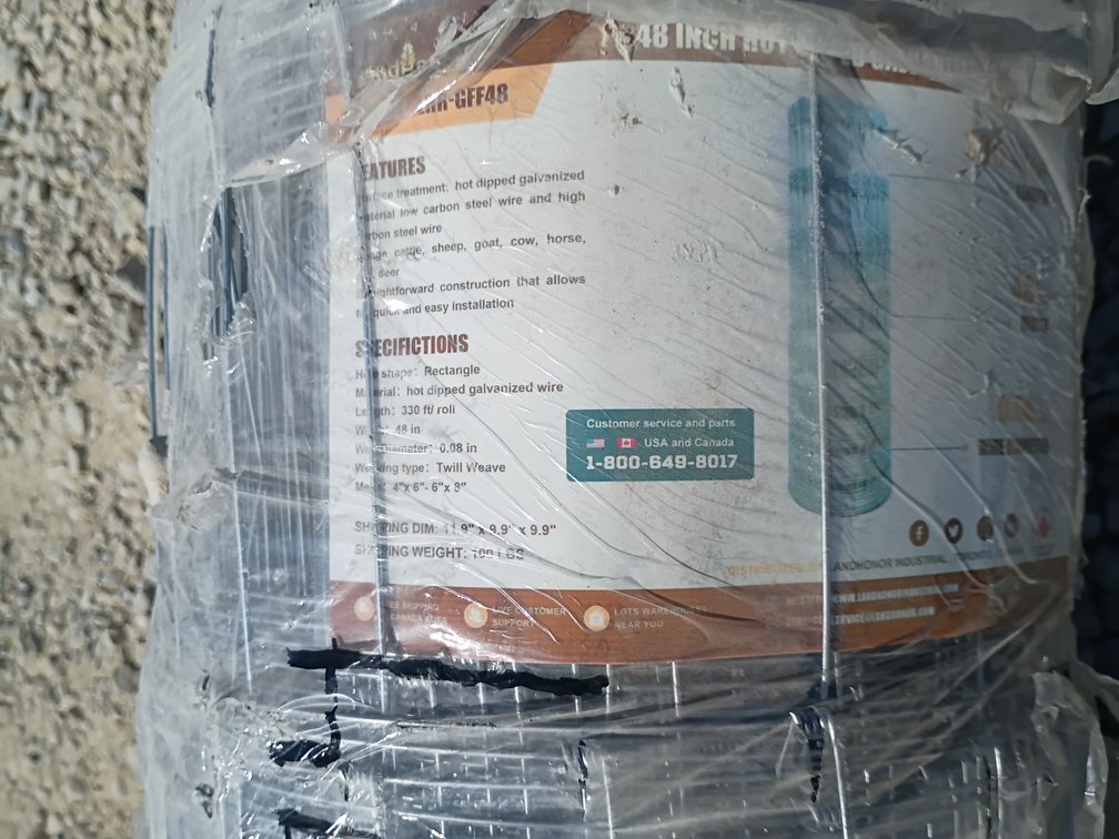 Landhonor Galvanized Farm Fence Roll
