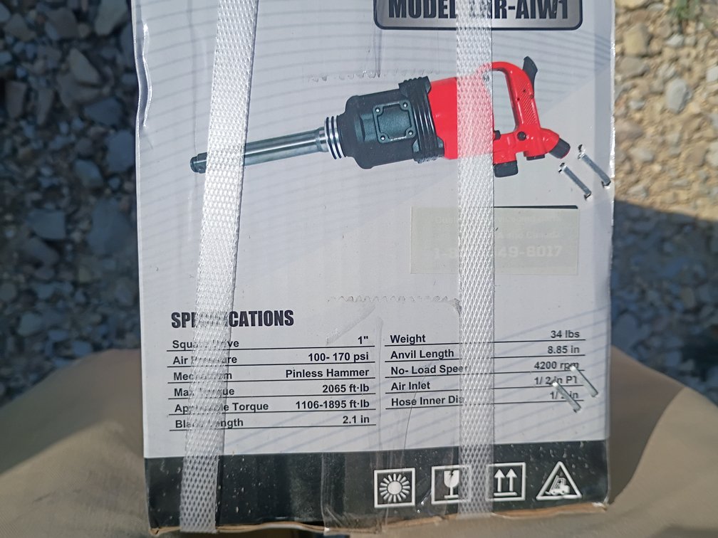 Landhonor 1" Air Impact Wrench