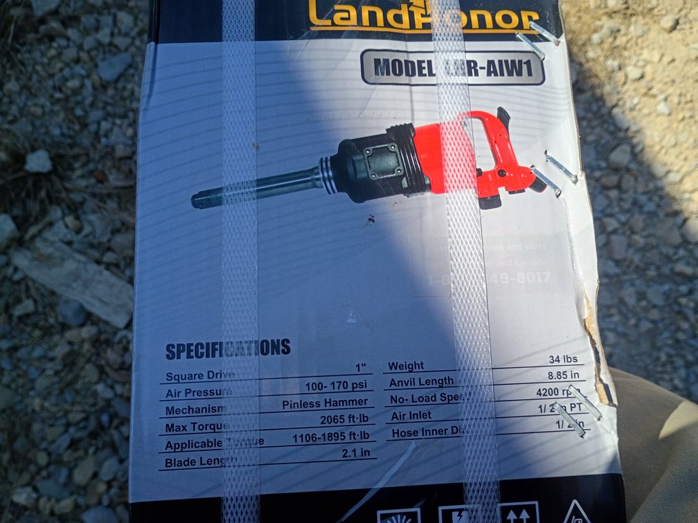 Landhonor 1" Air Impact Wrench