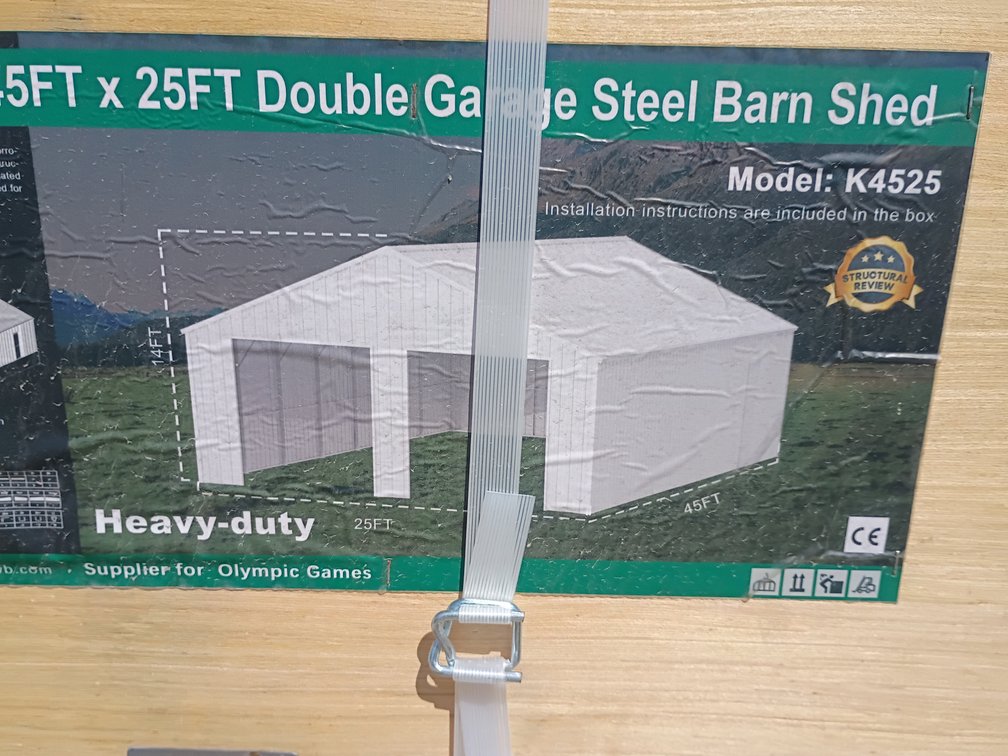 KJ 45'x25' Double Garage Steel Barn Shed