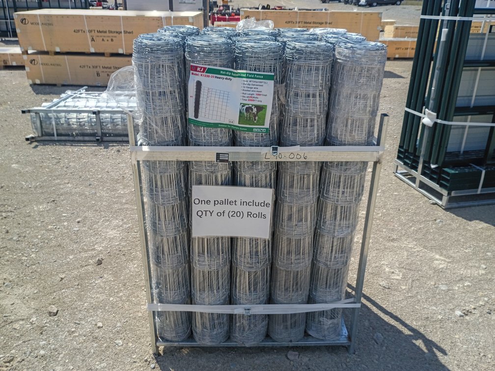 20- KJ Galvanized Field Fence Rolls