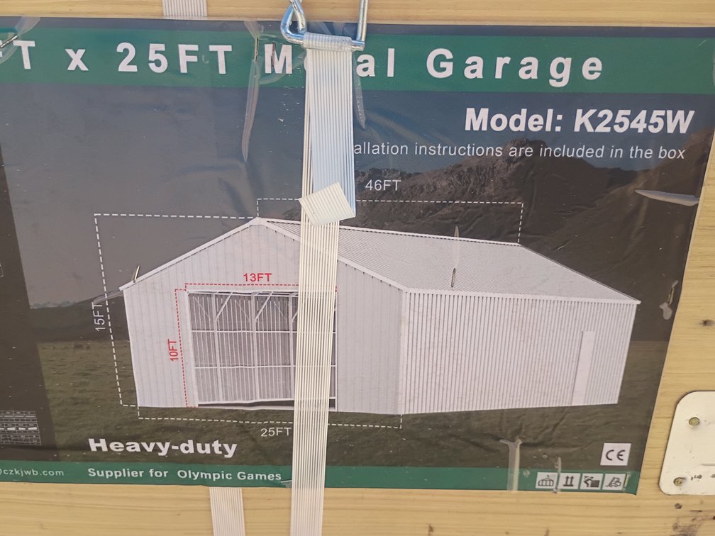 KJ 46'x25' Metal Garage