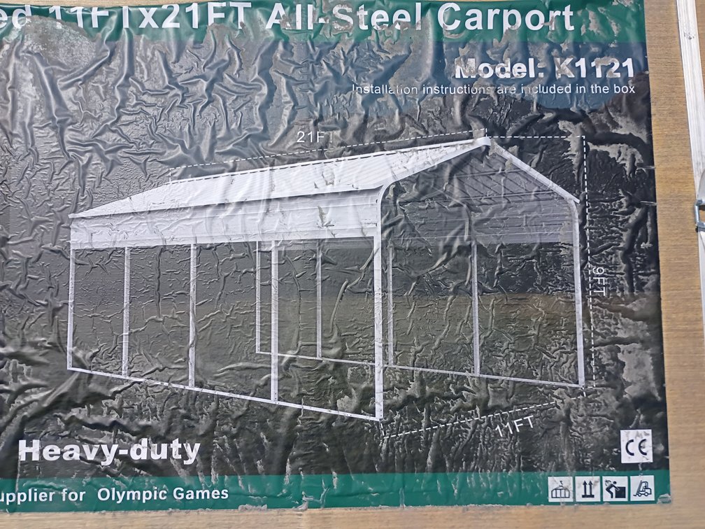 KJ 11'x21' All-Steel Carport