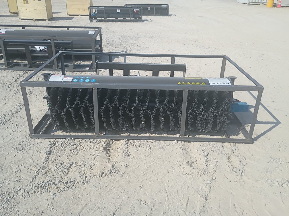 Mower King Sweeper Broom Skid Steer Attachment