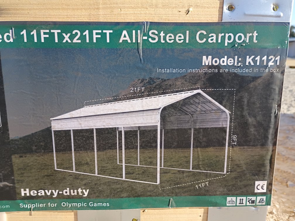 KJ 11'x21' All-Steel Carport