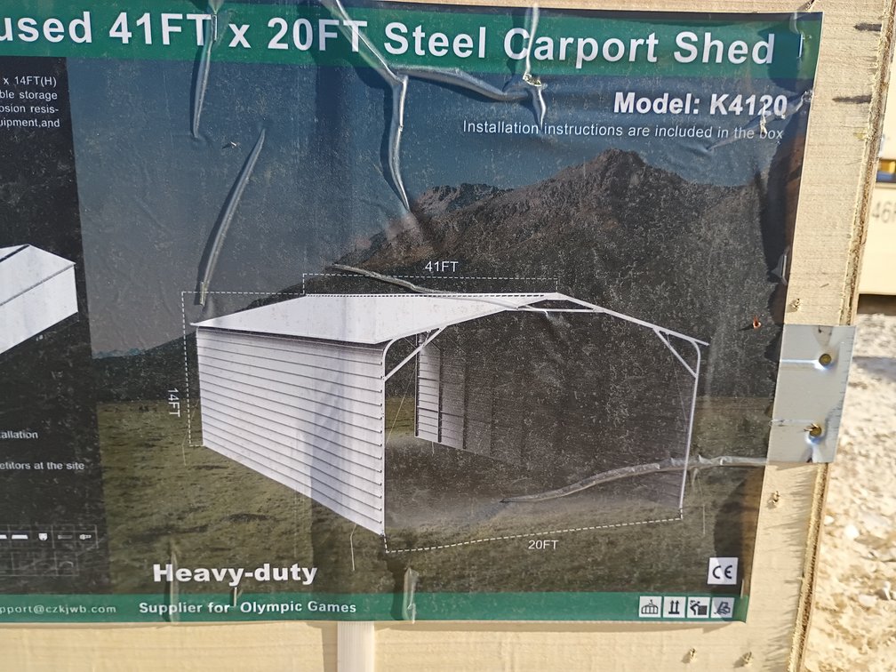 KJ 41'x20' All-Steel Carport Shed