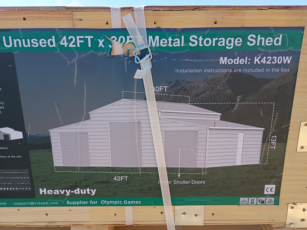KJ 42'x30' Metal Storage Shed