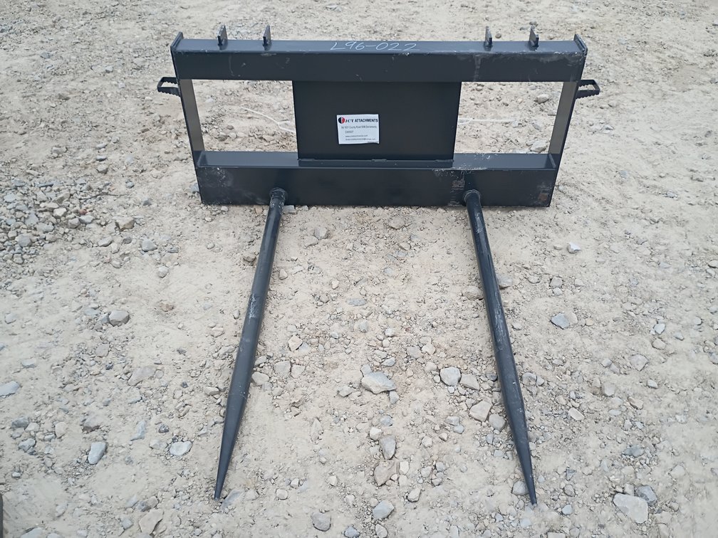 JCT Bale Spear Skid Steer Attachment