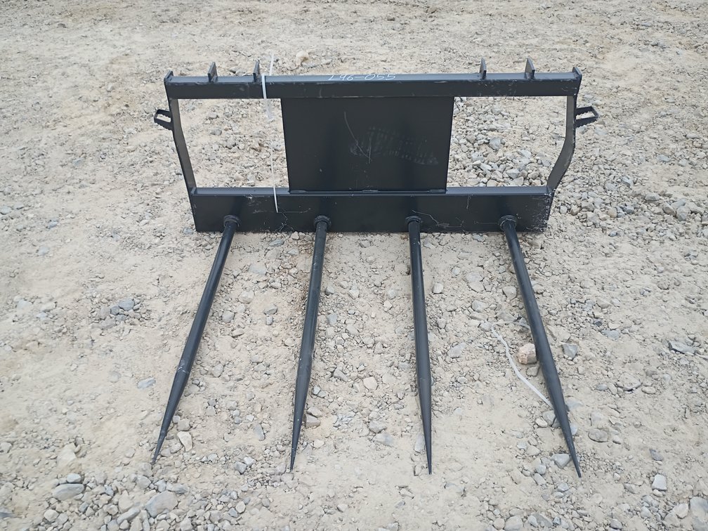 JCT Bale Spike Skid Steer Attachment