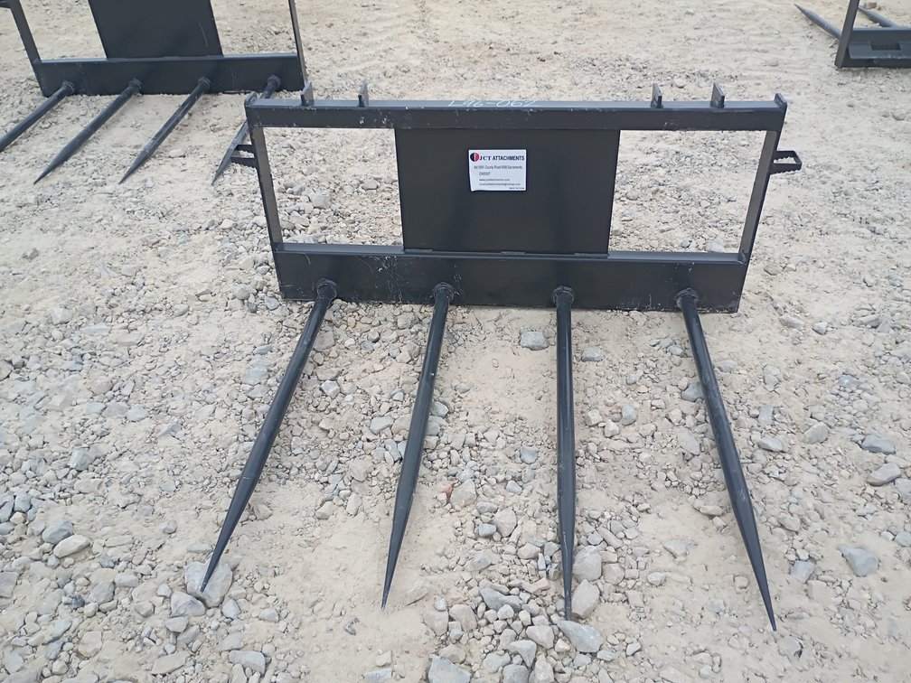 JCT Bale Spike Skid Steer Attachment