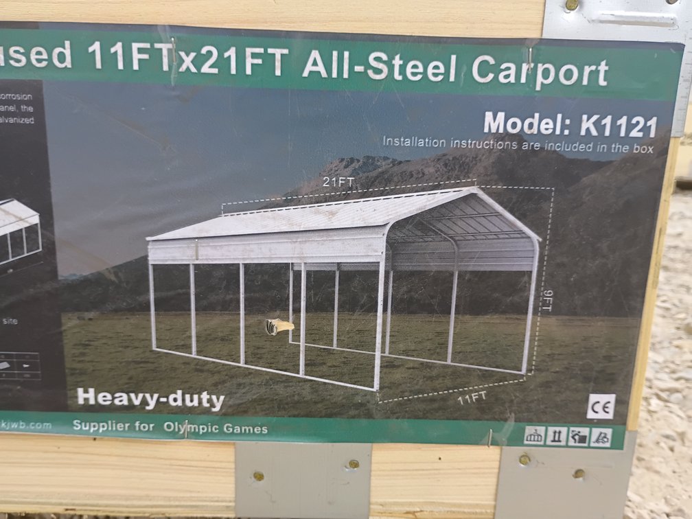 KJ 11'x21' All-Steel Carport