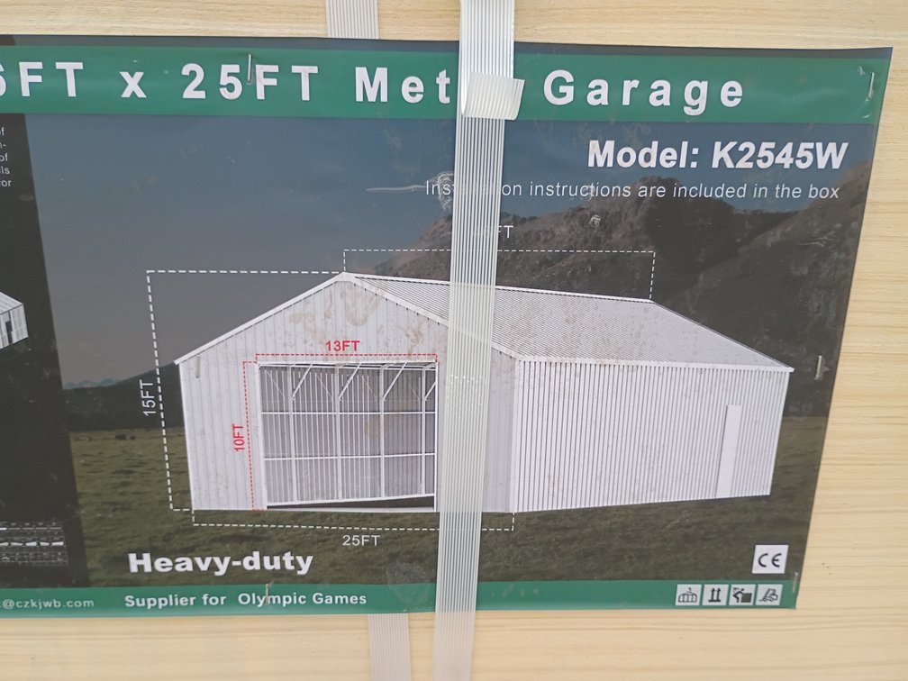 KJ 46'x25' Metal Garage