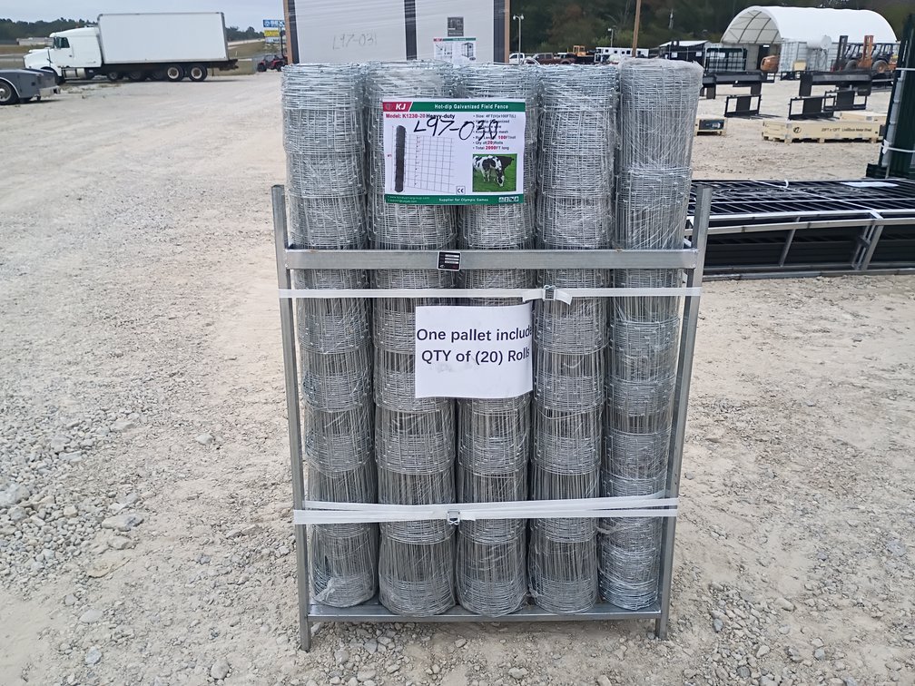 20- KJ Galvanized Field Fence Rolls