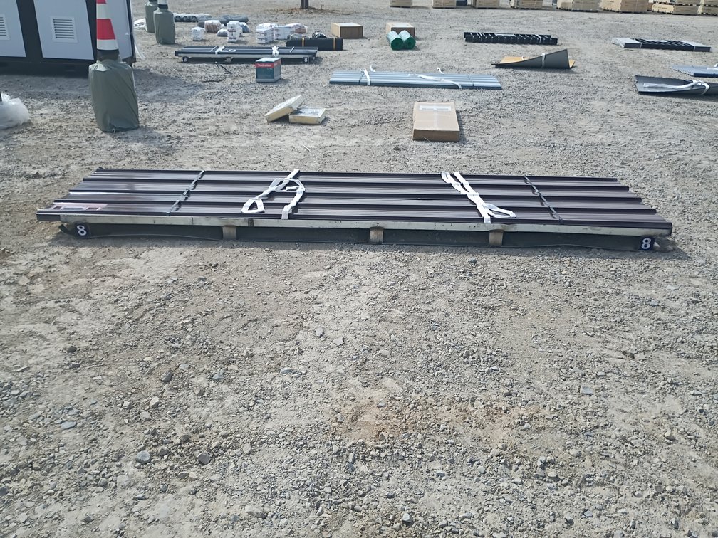 70- Brown 12' Metal Roof Panels