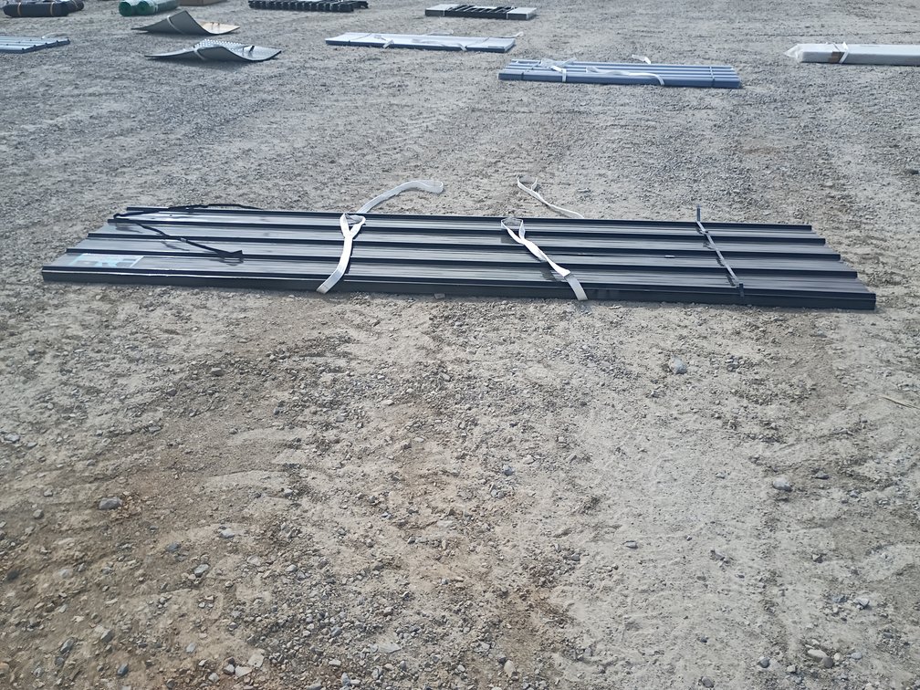 70- Black 12' Metal Roof Panels
