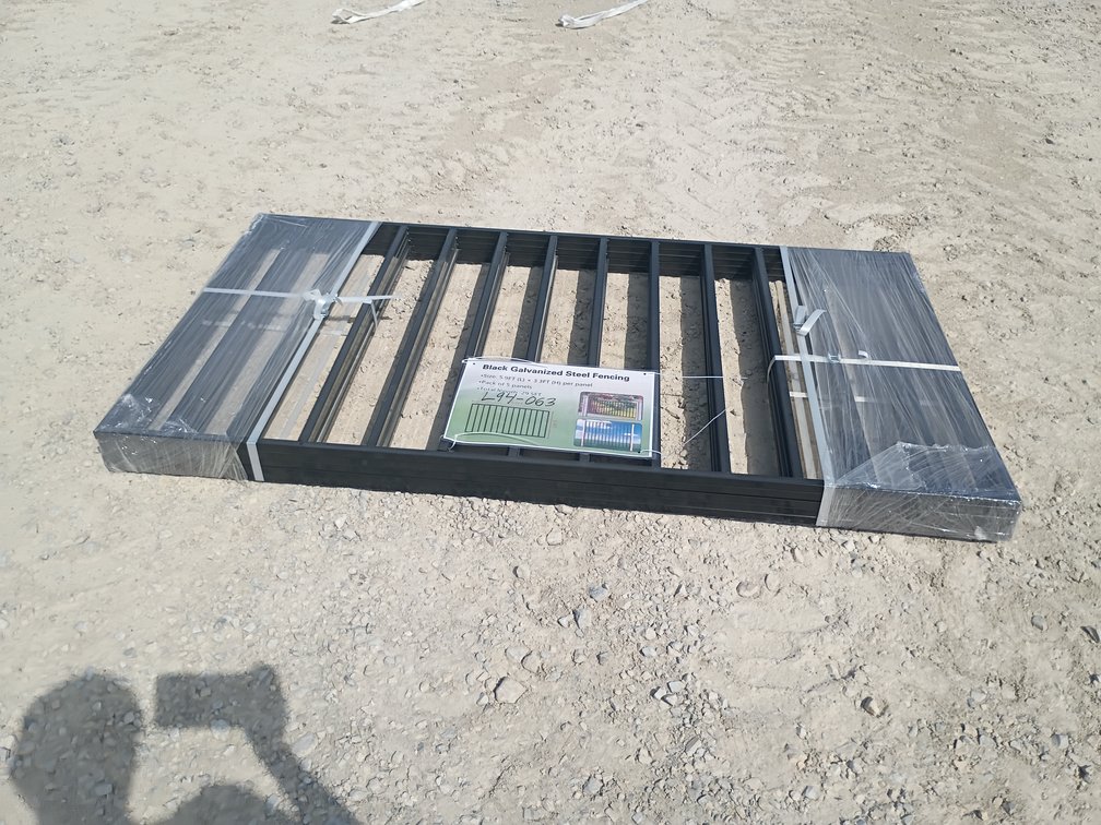 5- Black Galvanized Steel Fencing