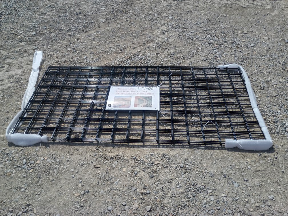 5- Black Metal Wire Mesh Panels